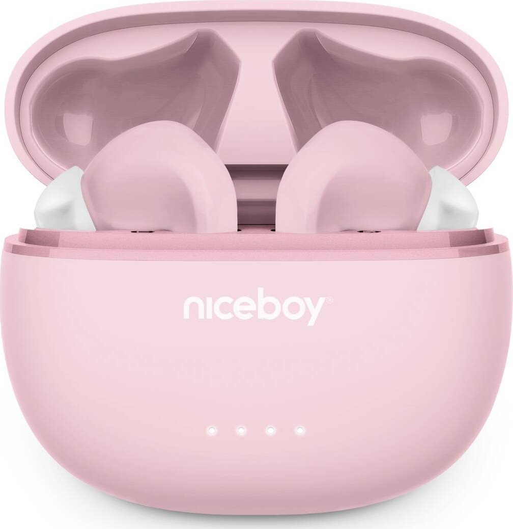 Niceboy Słuchawki bezprzewodowe douszne Hive Pins 3 ANC Sakura Pink Różowy