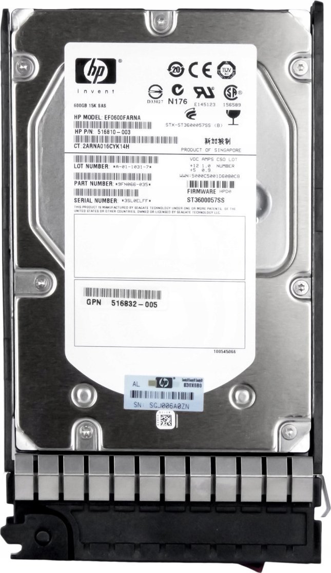 Dysk serwerowy HP 600GB 3.5'' SAS-1 (3Gb/s) (517354-001)