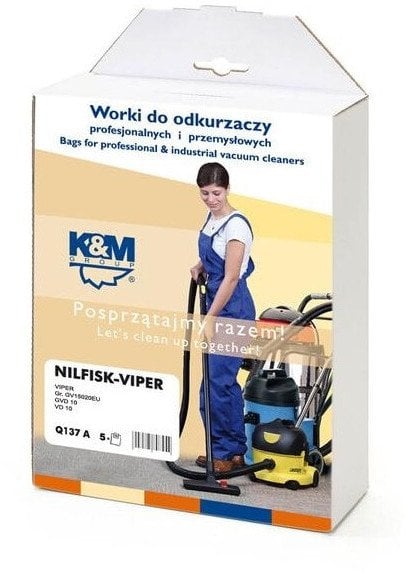 K&M Vacuum cleaner bag NILFISK (5pcs)