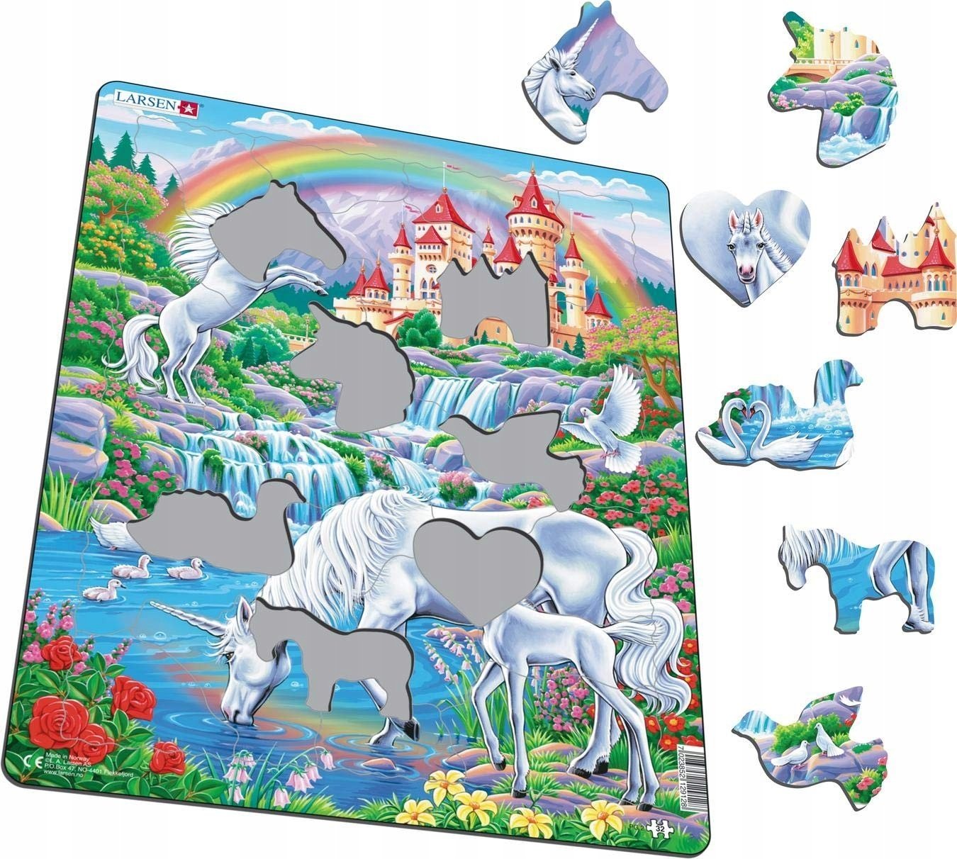 Larsen Maxi Unicorns 32 pcs Puzzle