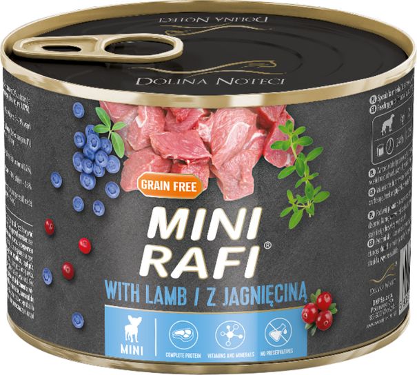 Brit DOLINA NOTECI Mini Rafi z jagnięciną 185g