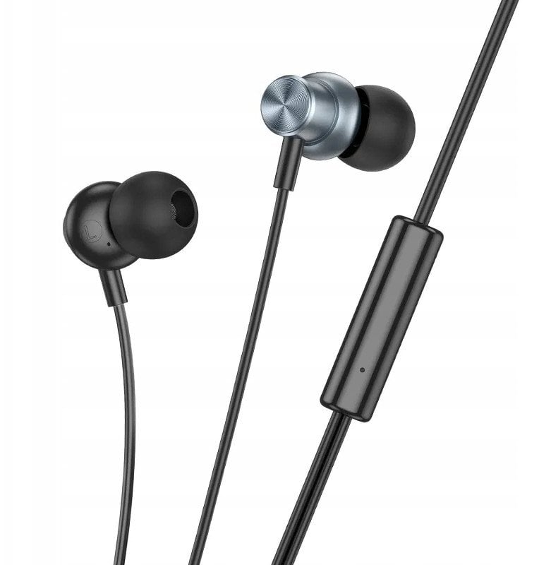 Słuchawki Hoco Słuchawki przewodowe douszne Jack 3,5 mm M110 szare