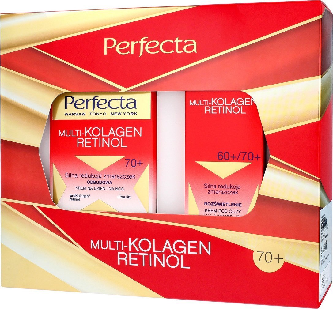 Perfecta Zestaw Prezentowy Multikolagen Retinol Krem do twarzy + Krem pod oczy 70+