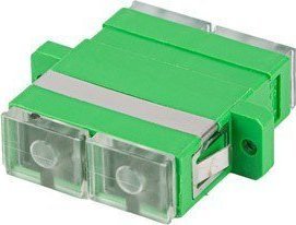 Lanberg Adapter światłowodowy SM SC/APC duplex zaślepka przezroczysta 20 sztuk