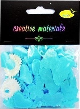 Elementy tekstylowe 4g chrzciny jasnonieb. MIX