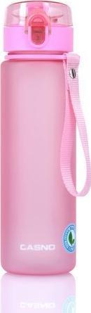 Casno Butelka z ustnikiem różowa 560 ml