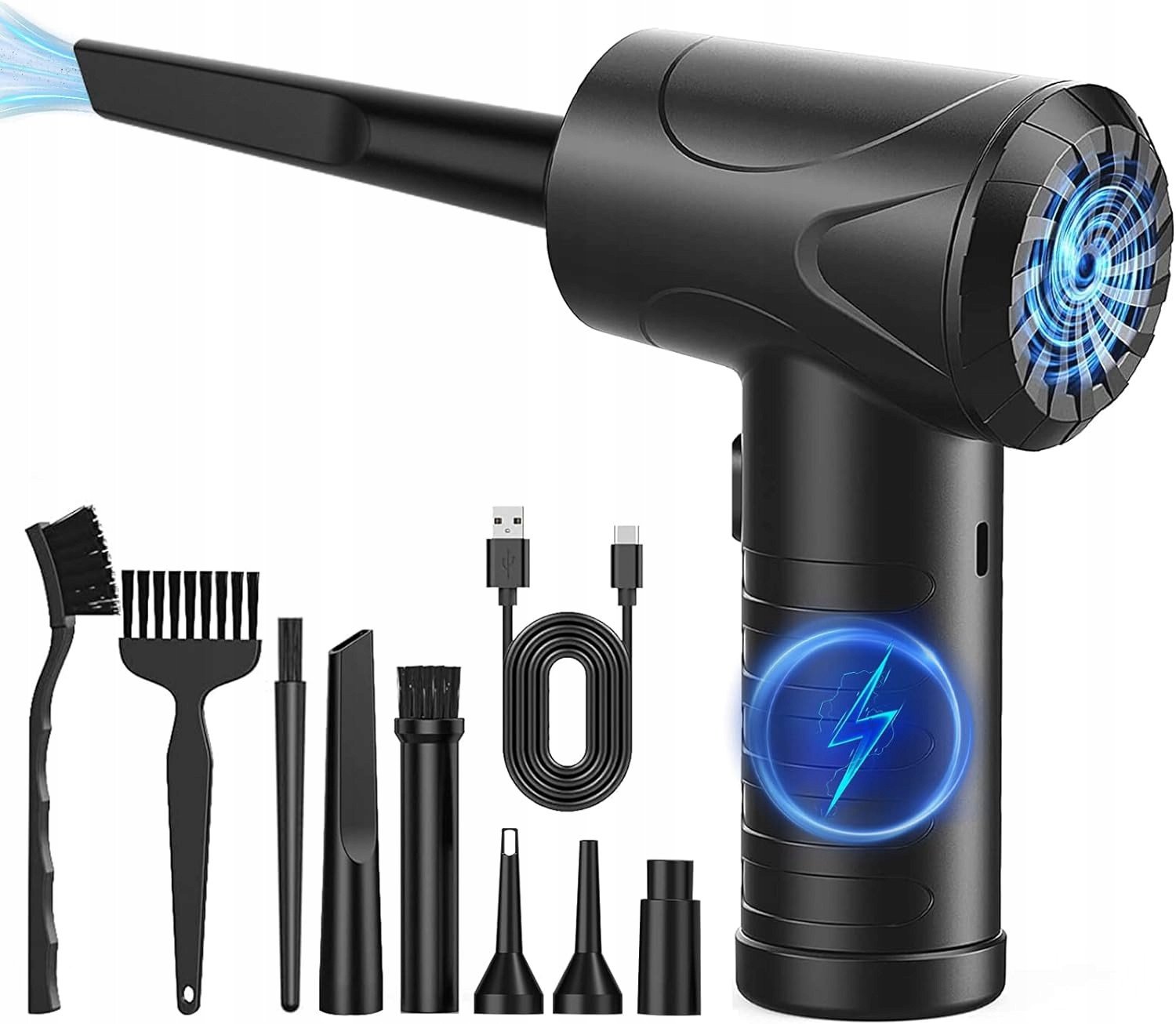 Elektryczna dmuchawa do kurzu 3- biegowa 91000 obr./min Duster USB 6000 mAh