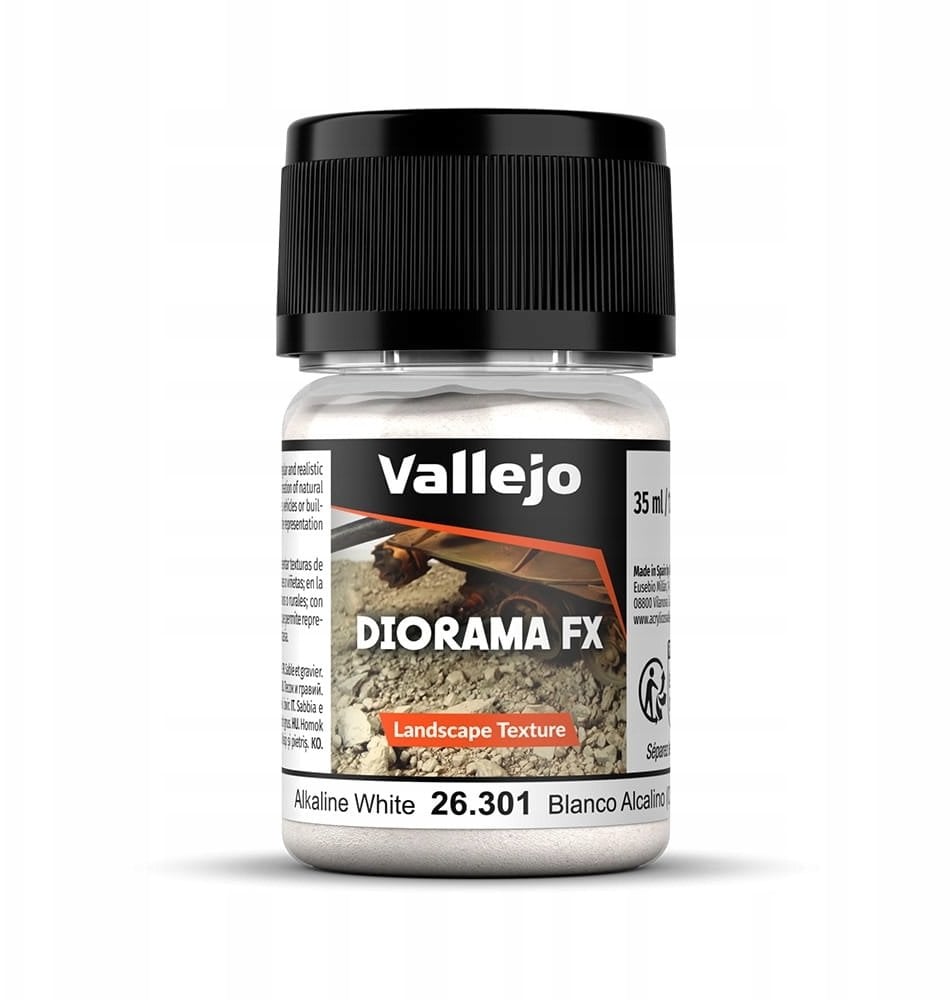 Vallejo Vallejo: 26.301 - Diorama FX - Landscape Textures - Alkaline White (0,5-1 mm)