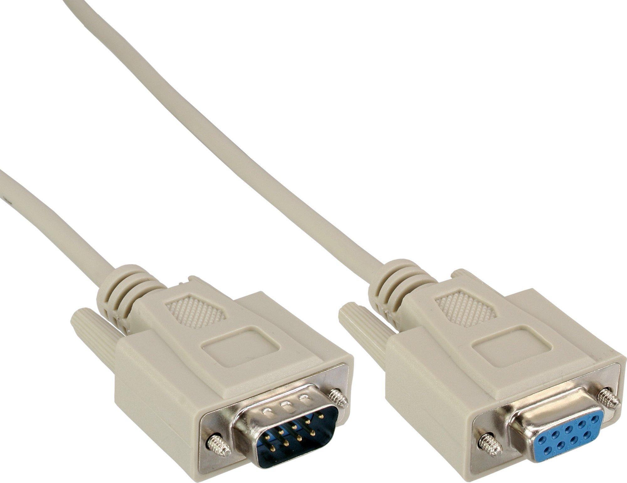 InLine 20er Bulk-Pack ® Serial Cable molded DB9 male to female 1:1 grey 5m