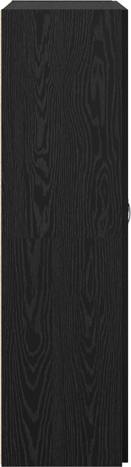 vidaXL Biurowa szafka z półką z przechowywaniem z drzwiami Czarny dąb 60 x 32 x 115 cm