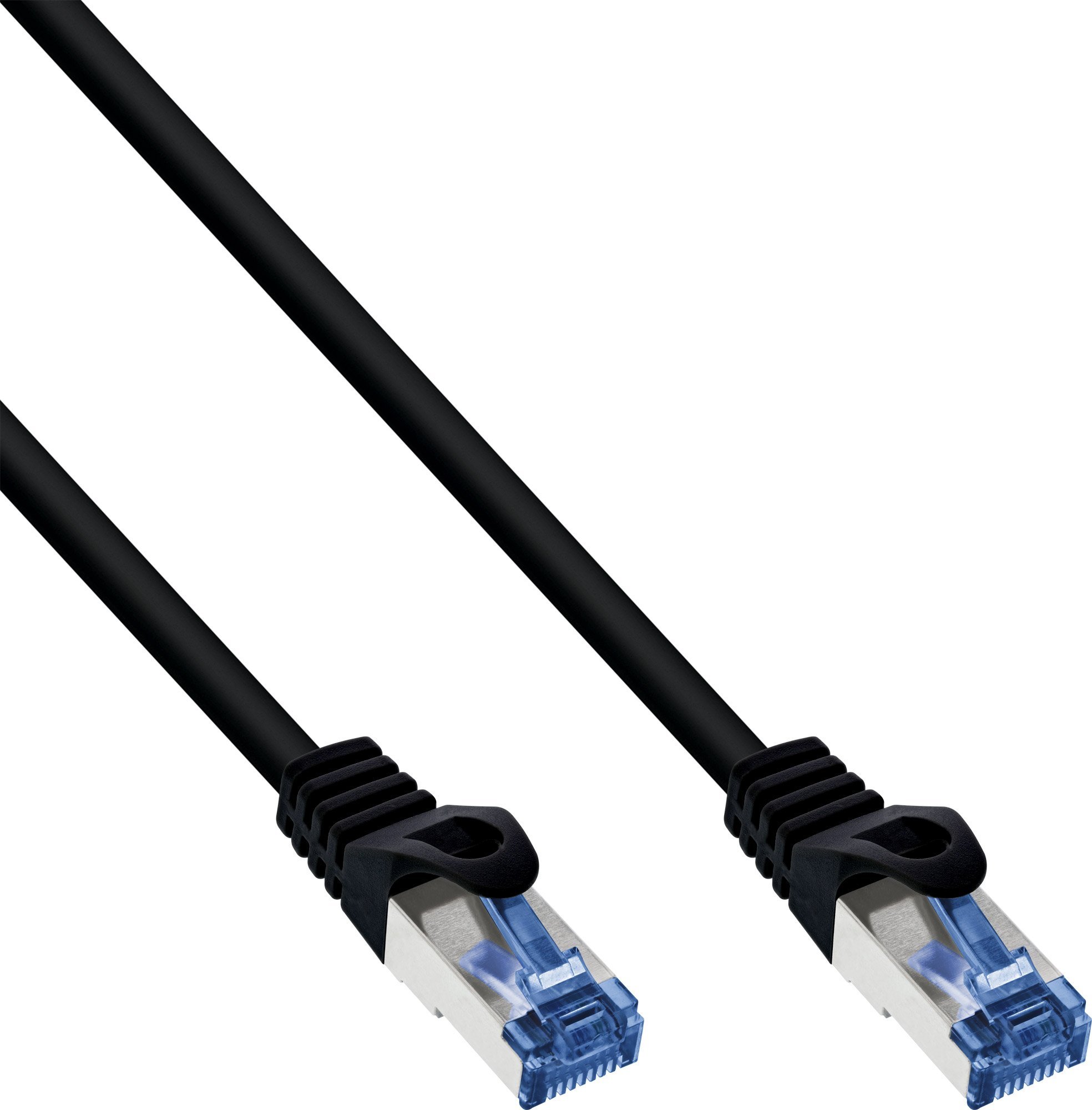 Фото - Кабель InLine ® Patch cable, Cat.6A, S/FTP, PUR industrial, black, 30m 