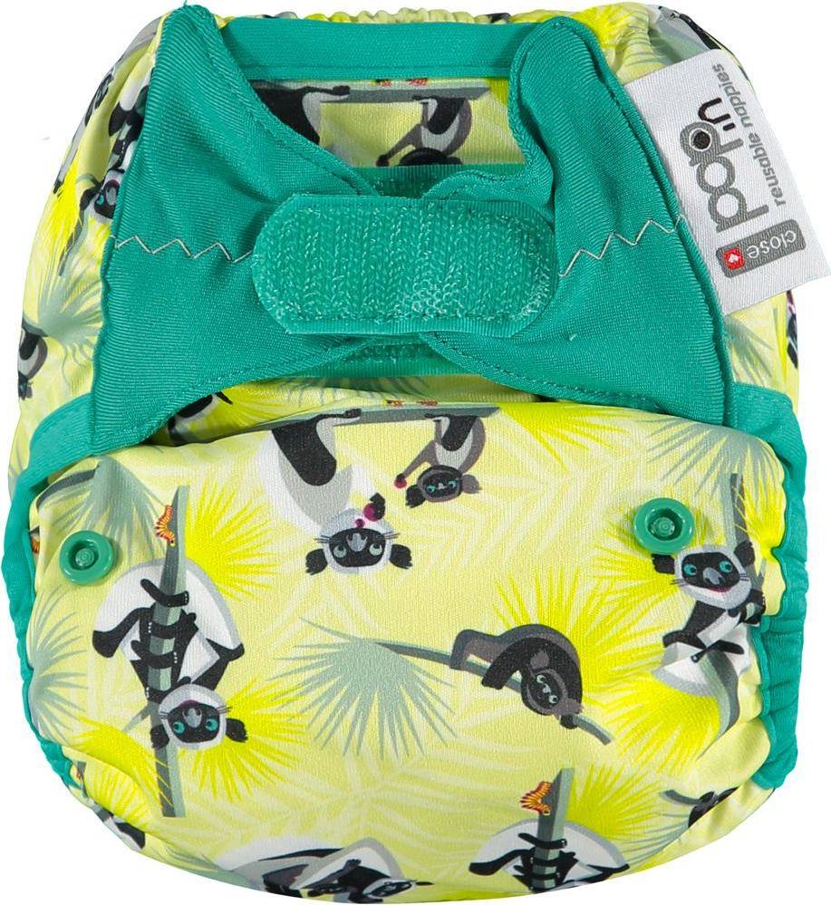 Close Caboo Otulacz, pieluszka wielorazowa z rzepami Lemur 3-16 kg, 1 szt.