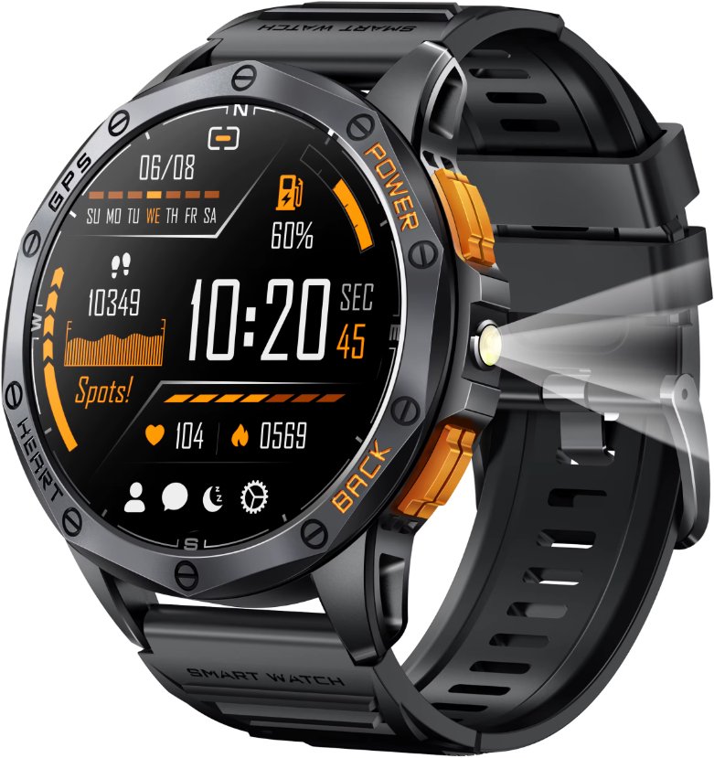 Smartwatch GepardWatches Smartwatch GlacierX Deca Black GX-DC67