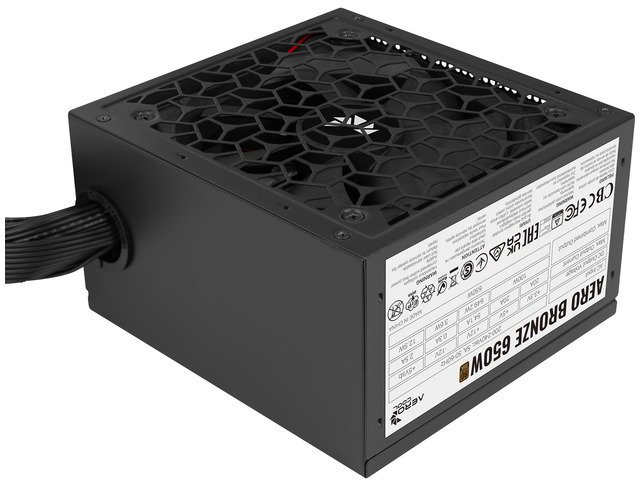 Zasilacz Aerocool ADVANCED TECHNOLOGIES 650 czarny Watt