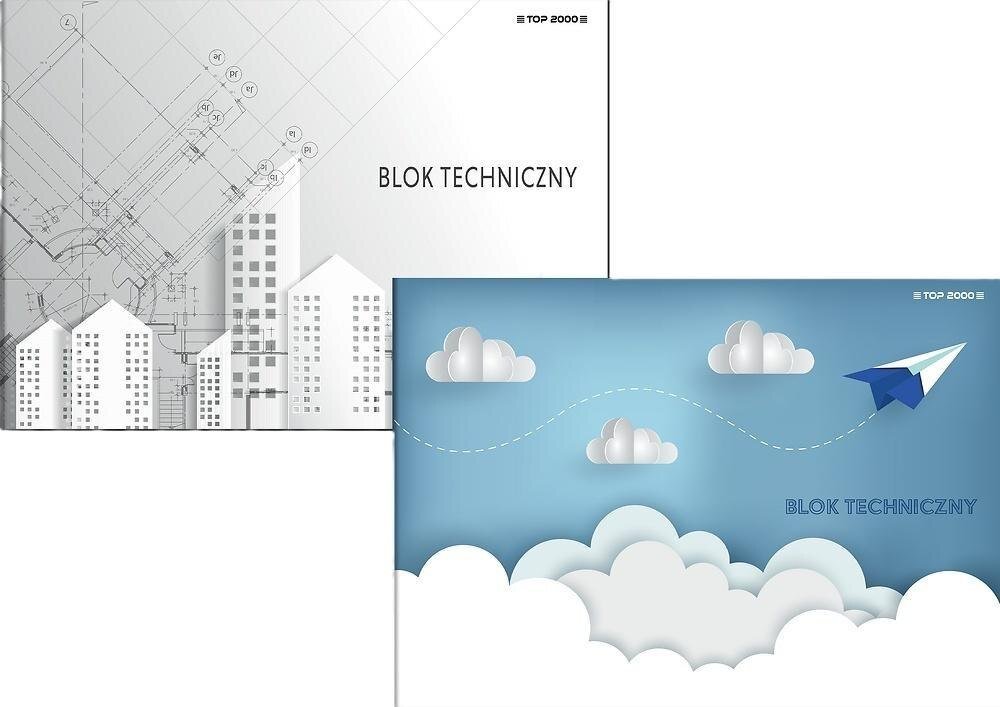 Ziemia Obiecana Blok techniczny biały A4/10K Basic (10szt)