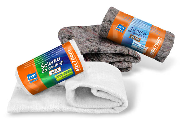 Ravi Ścierka do podłogi szara 60x70cm