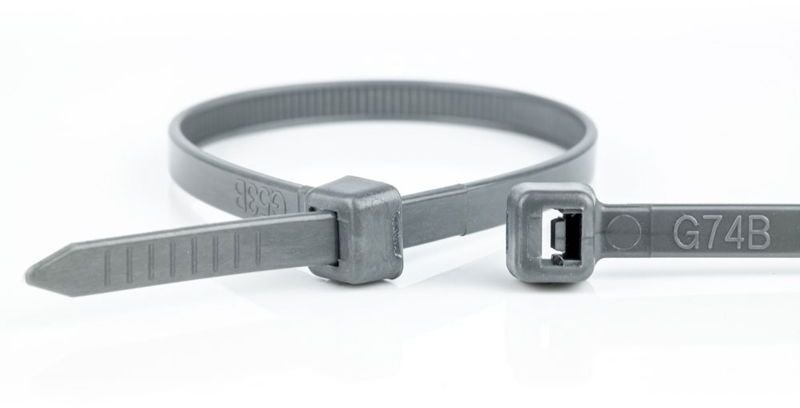 Stabilus WKK Złączki kablowe z tworzywa sztucznego Szary 100x2,5mm 100 St.