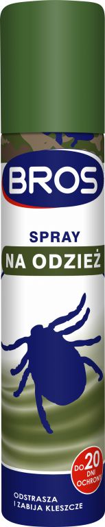 Bros Spray na odzież - odstrasza i zabija kleszcze 90ml