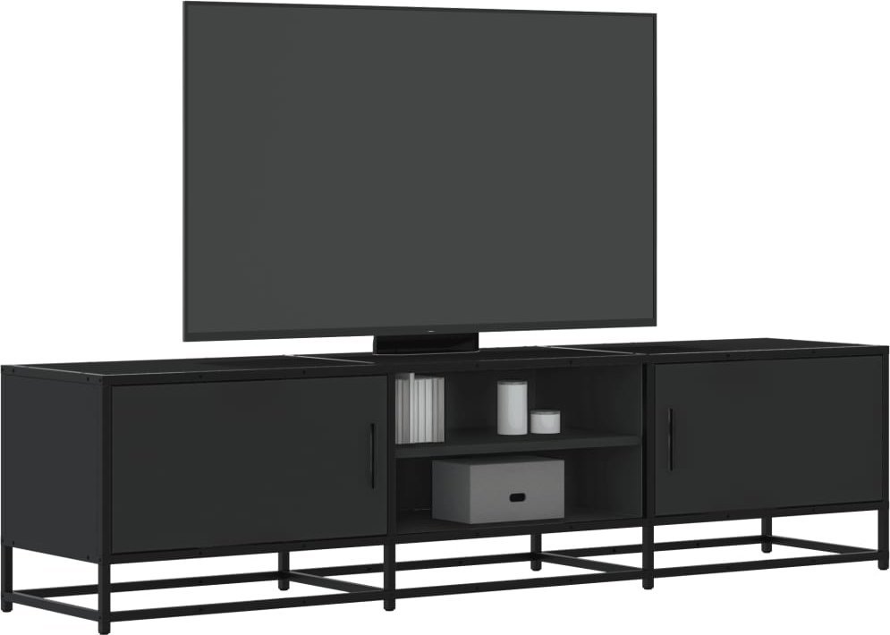 Zdjęcia - Szafka / uchwyt VidaXL Szafka pod TV, czarna, 160x35x41 cm 