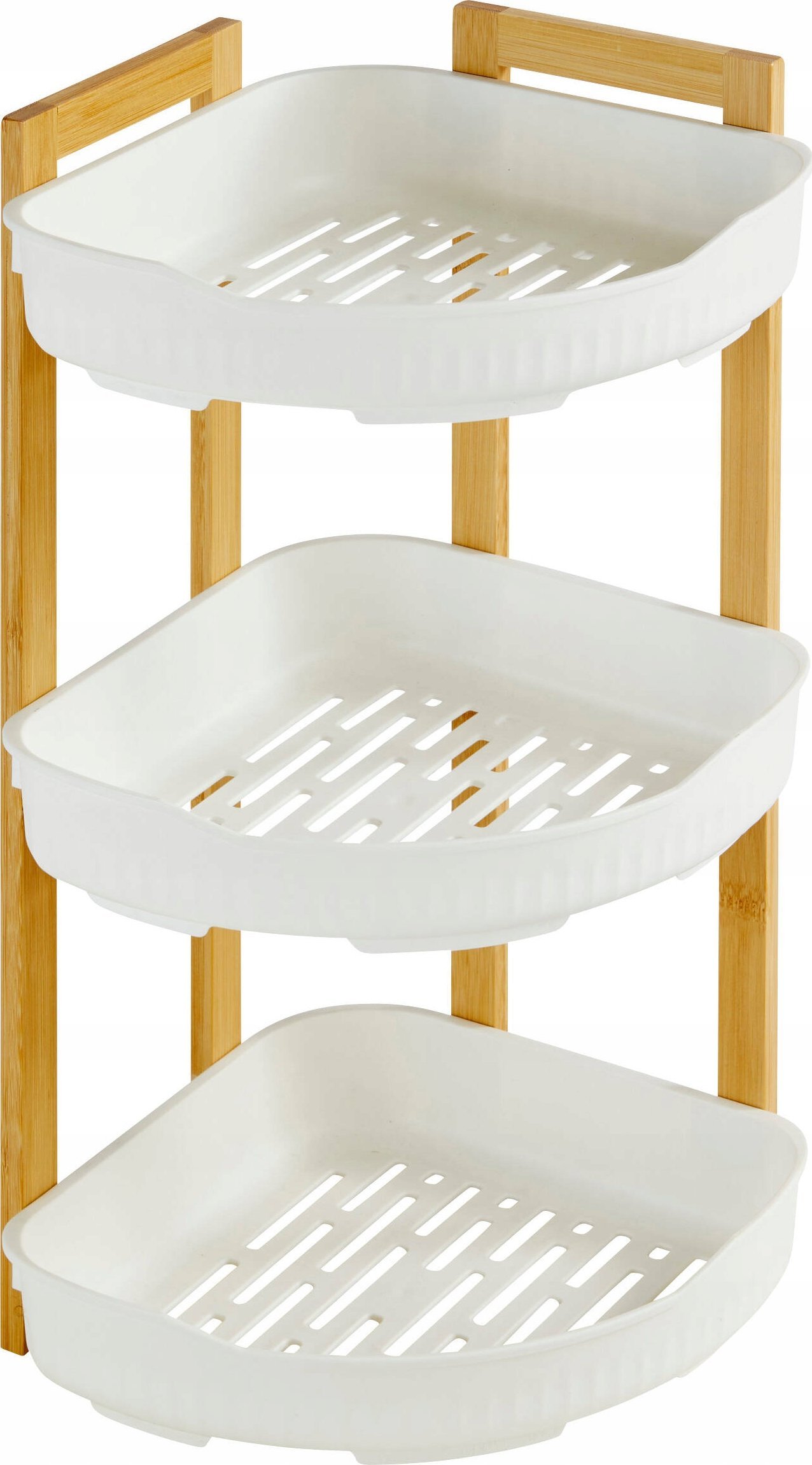 Koszyk prysznicowy 5five Organizer pod prysznic narożny stojący NATUREO* 29 x 22 x 45 cm