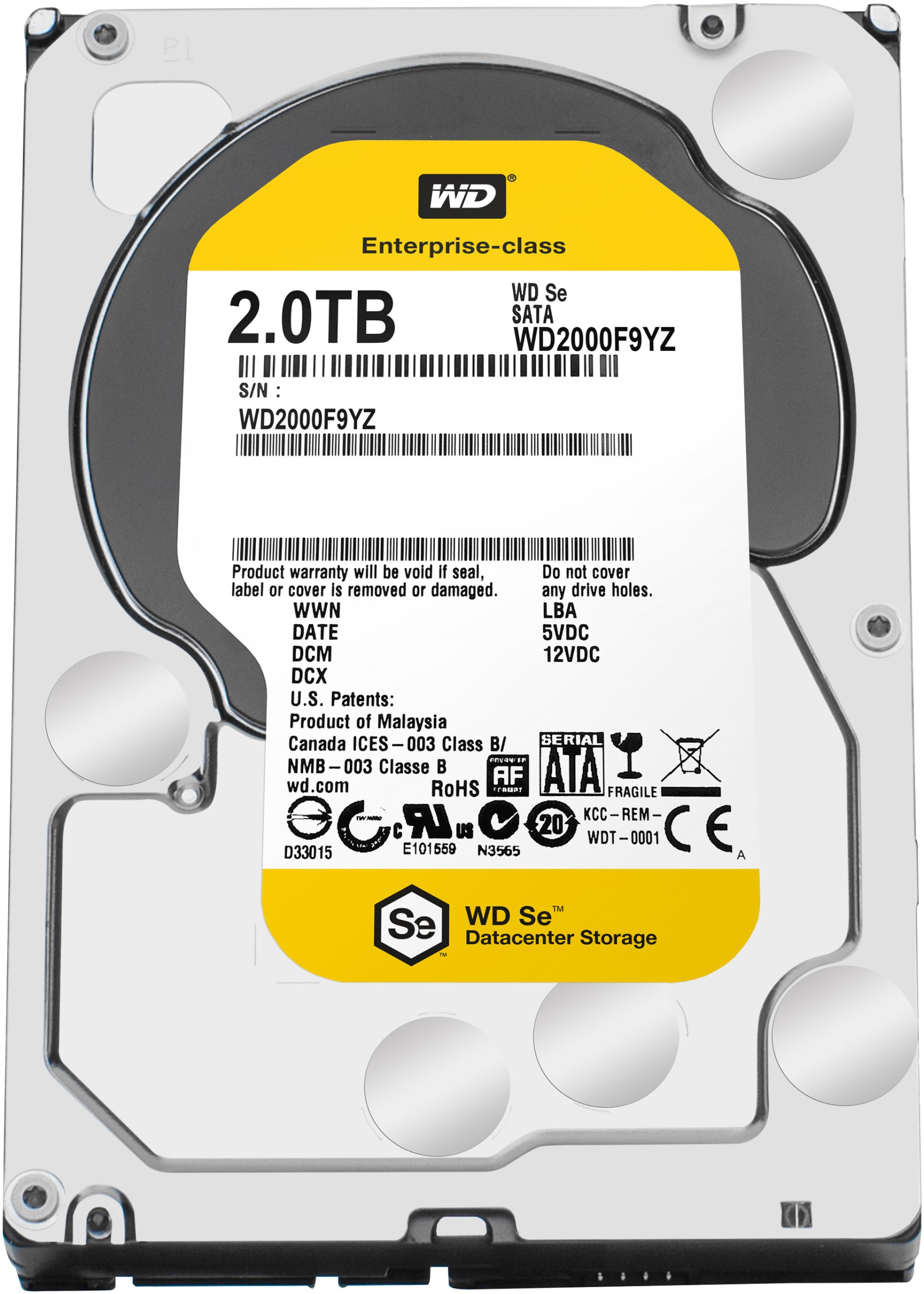 Dysk WD Western Digital WD2000F9YZ dysk twardy 2 TB 7200 RPM 64 MB 3.5" SATA III (WD2000F9YZ-RFB)