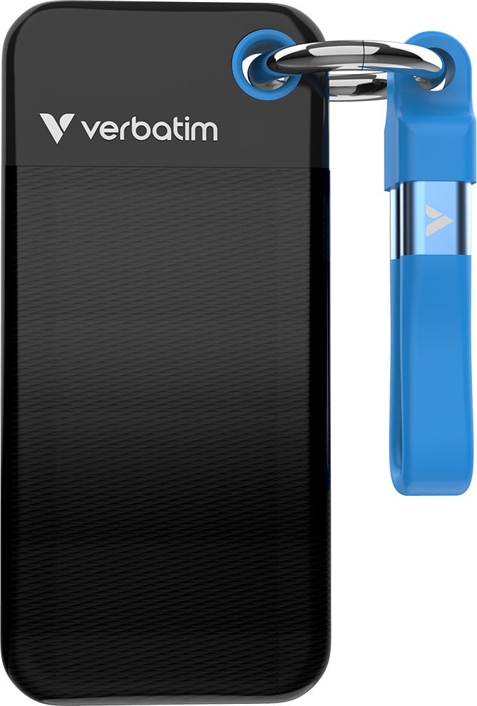 Dysk zewnętrzny SSD Verbatim Pocket 2TB Czarno-niebieski (32195)