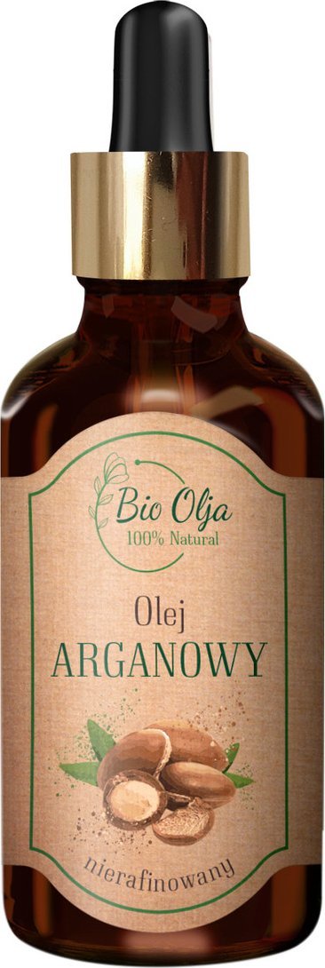 Etja Bio* Olja BIO* OLEJ ARGANOWY - 100% Bio olej arganowy zimnotłoczony, nierafinwany bez konserwantów, 50ml