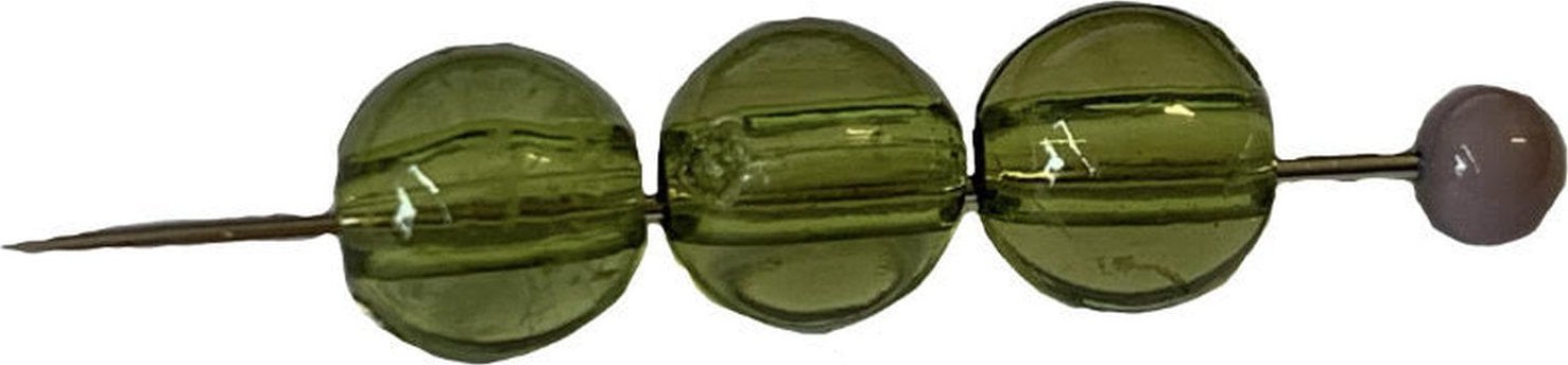 kufer-pasmanteria.pl Korale Akrylowe Kula 10mm (14szt) Oliwkowy