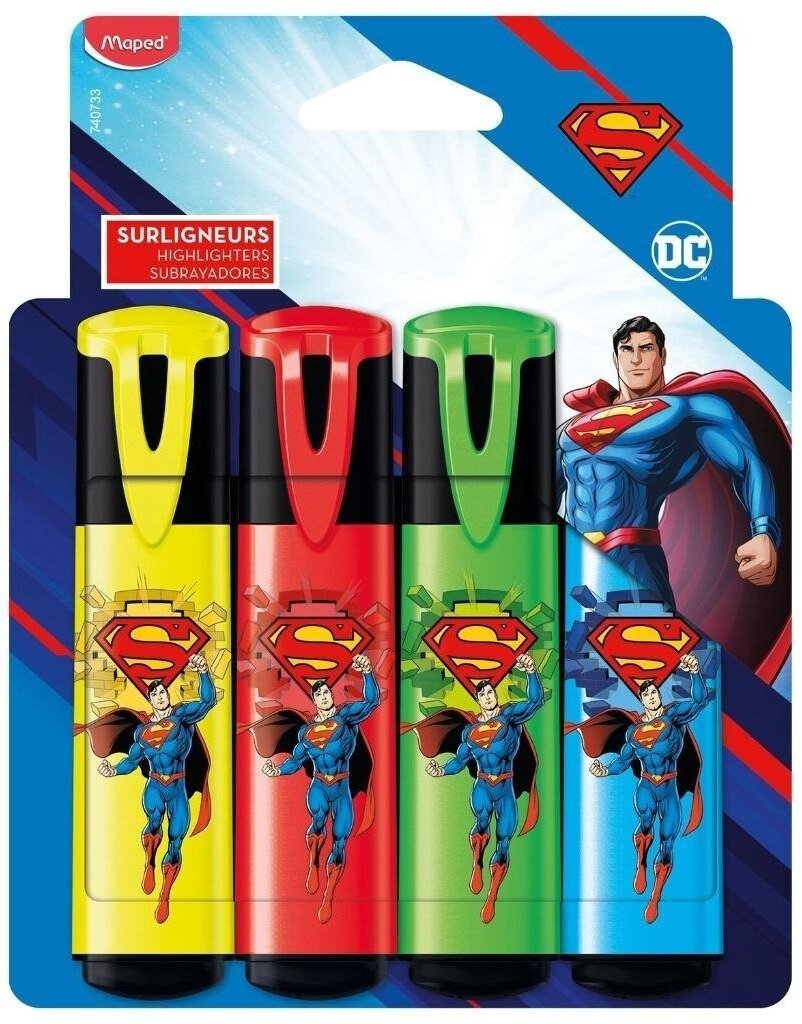 Maped Zakreślacz Superman Fluo 4szt MAPED