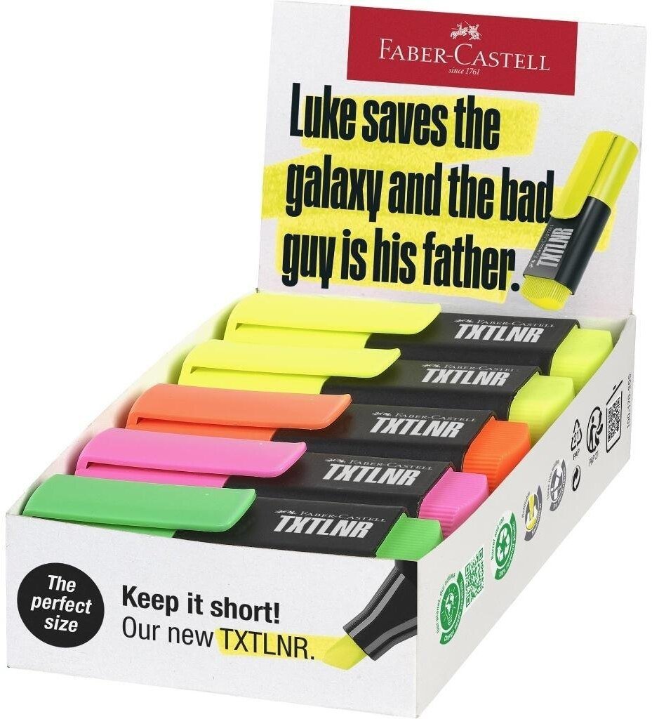 Faber-Castell Zakreślacz mini TXTLNR neon (10szt)