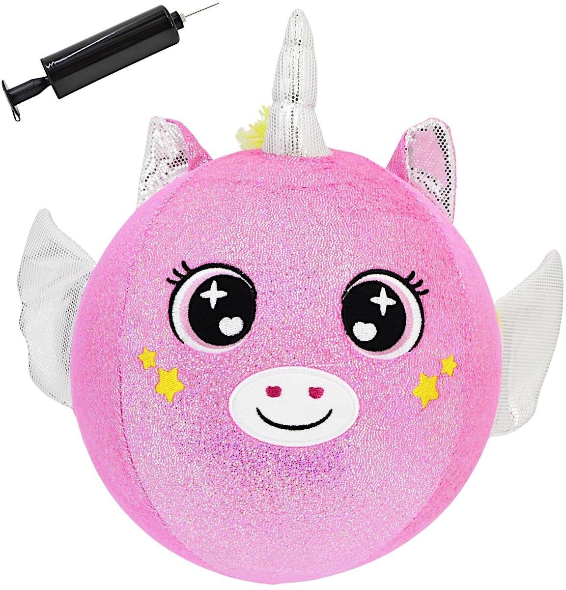 XQMax Piłka Emoji 23CM Jednorożec Różowa