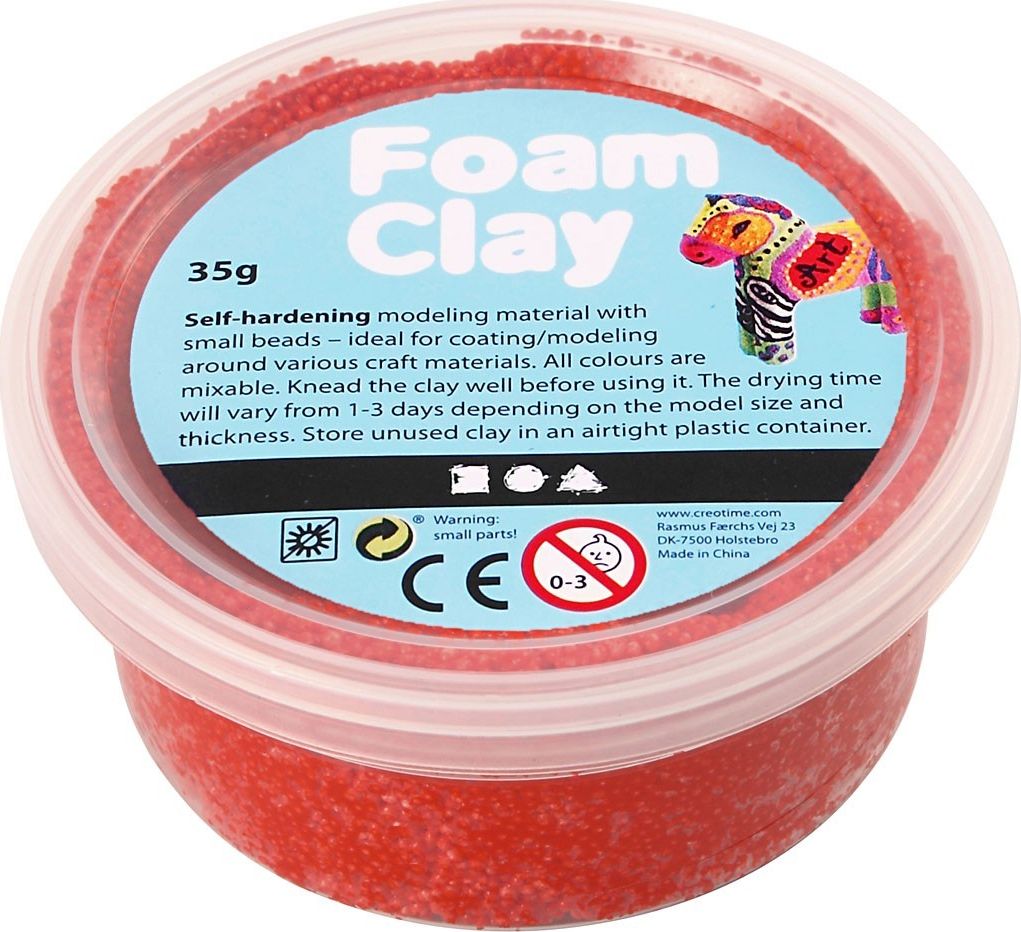 Creativ Company Masa Foam Clay Czerwona 35 g