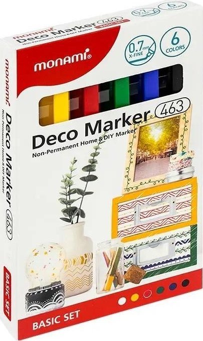 Monami Marker akrylowy Deco 463 XF 6kol MONAMI