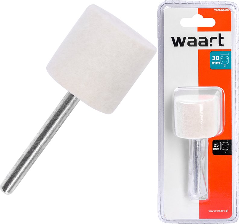 Waart WAART Filc polerski walcowy 30x25mm do polerowania stali aluminium metalu