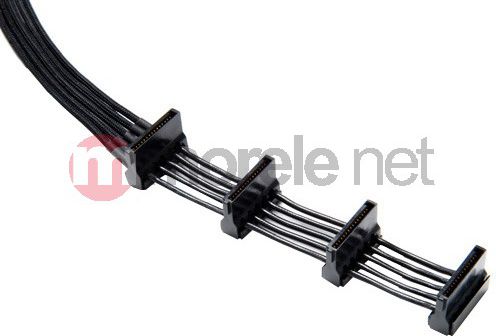 be quiet! Molex - SATA x4, 0.4m, Czarny (CS3440)