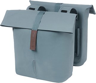 Basil Sakwa miejska podwójna CITY DOUBLE PANNIER BAG 28-32L, Universal Bridge System, graphite blue
