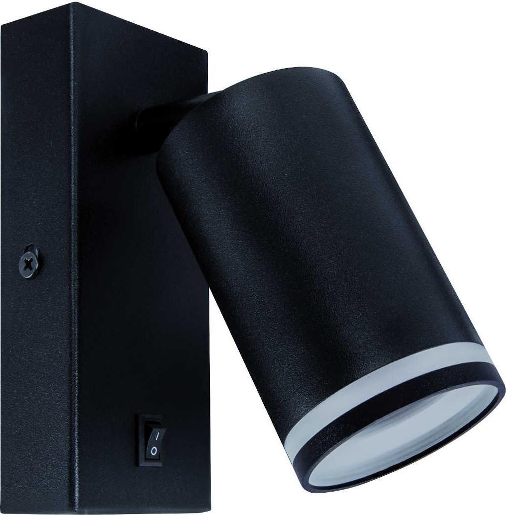 Kinkiet IDEUS Regulowany kinkiet ZULA 03998 Ideus lampa ścienna z włącznikiem czarna