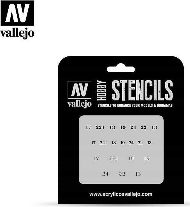 Vallejo Vallejo: Stencils - Soviet Numbers WWII
