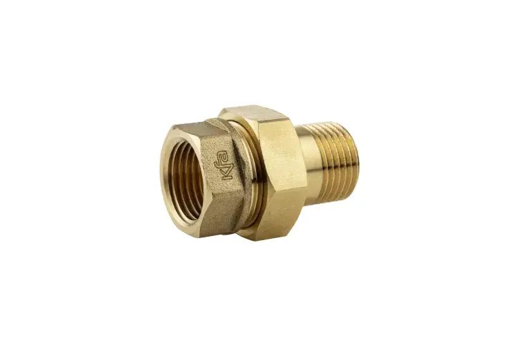 KFA 814-050-32 / / Elementy złączne / Złączka grzejnikowa prosta, mosiężna (śrubunek) 5/4" /