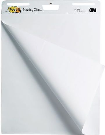 Фото - Дошка офісна Post-it Flipchart   Arkusze konferencyjne samoprzylepne METTING CHART 559 63,5 x 77,5cm 