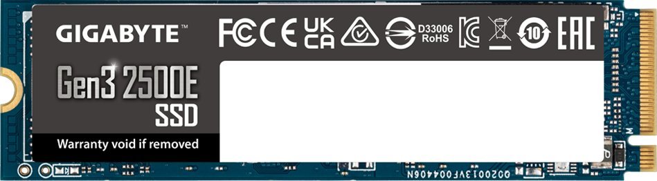 Dysk SSD Gigabyte Gen3 2500E 1TB M.2 2280 PCI-E x4 Gen3 NVMe (G325E1TB)