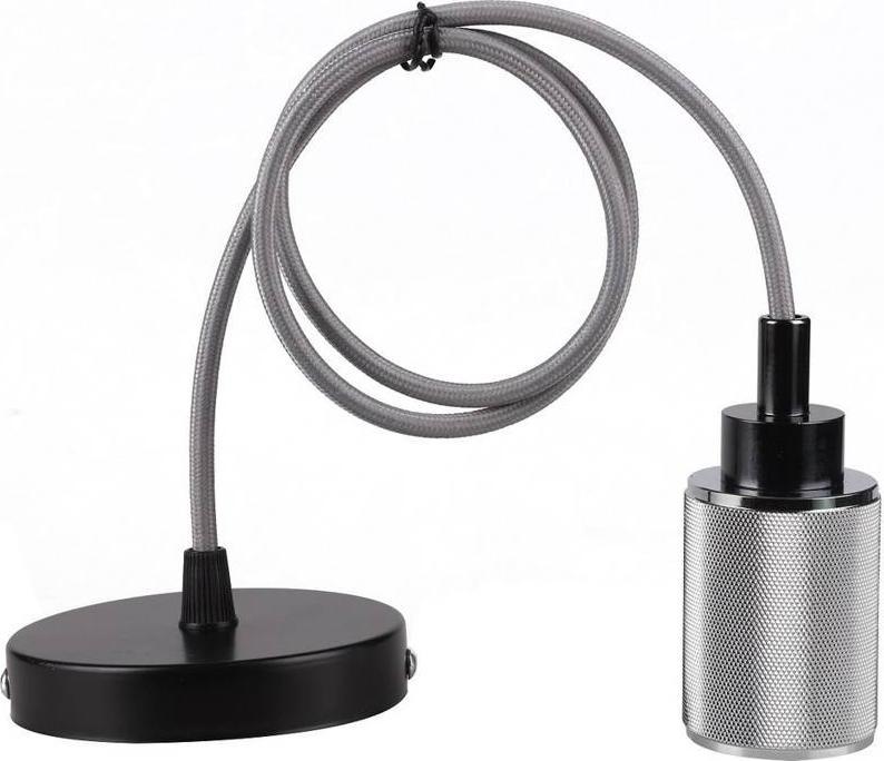 Candellux Osprzęt oświetleniowy Zawiesie metalowe chrom/czarne lampa wisząca E27 (31-05472)