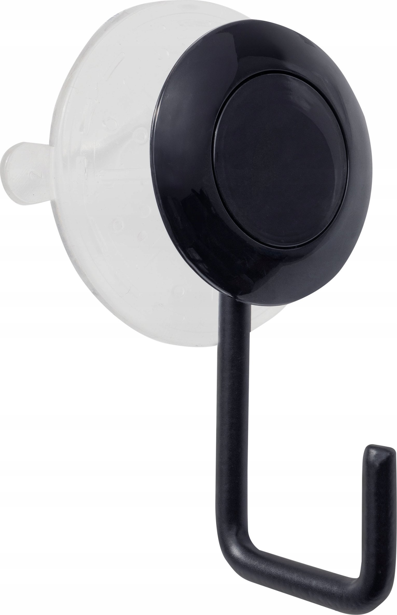 Haczyk z przyssawką do szyb na ręczniki uniwersalny czarny wytrzymały