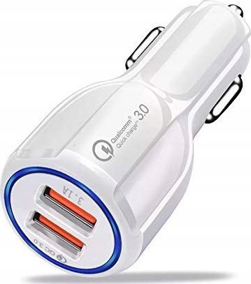 Ładowarka Vega LITTE ŁADOWARKA SAMOCHODOWA 2 X USB BIAŁA 2XUSB 20W>