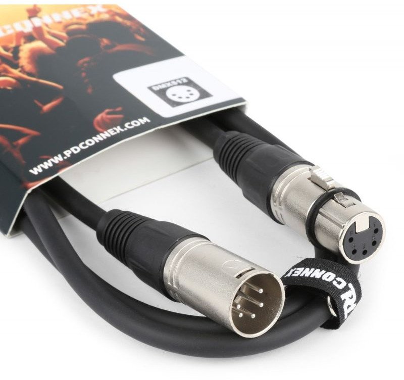 Kabel PD Connex Kabel DMX 5-pinowy XLR męski-żeński 3 m one size