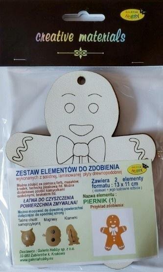 Gimmik Zestaw elementów do zdobienia Piernik BN 13x11cm