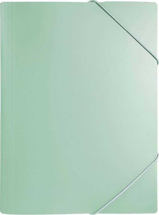 Biurfol Teczka rysunkowa z gumką A4 plastikowa PP soft touch zielona BIURFOL