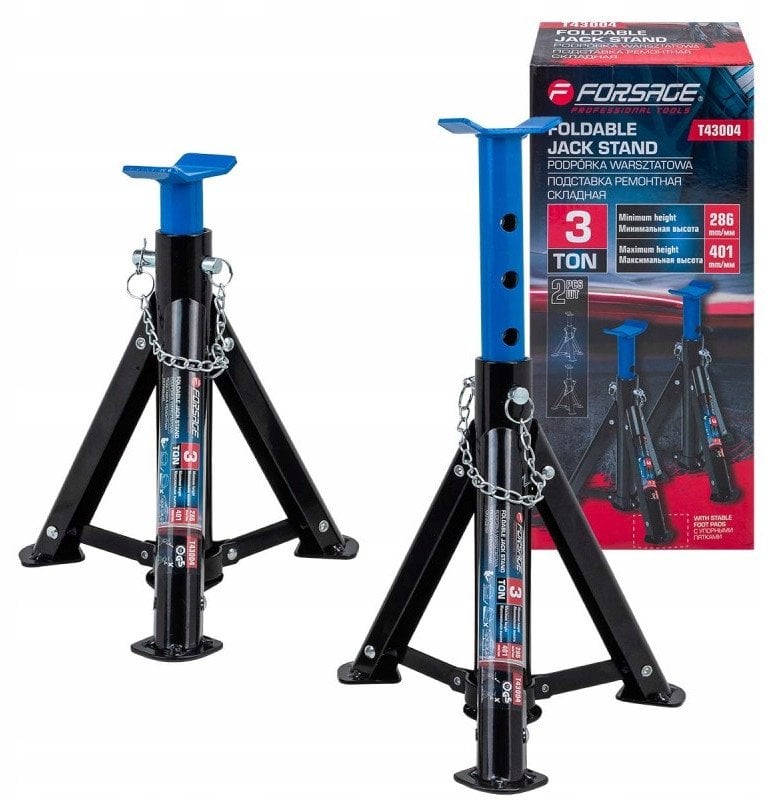 Kobyłki podstawki podpory samochodowe składane 3t (komplet 2szt)