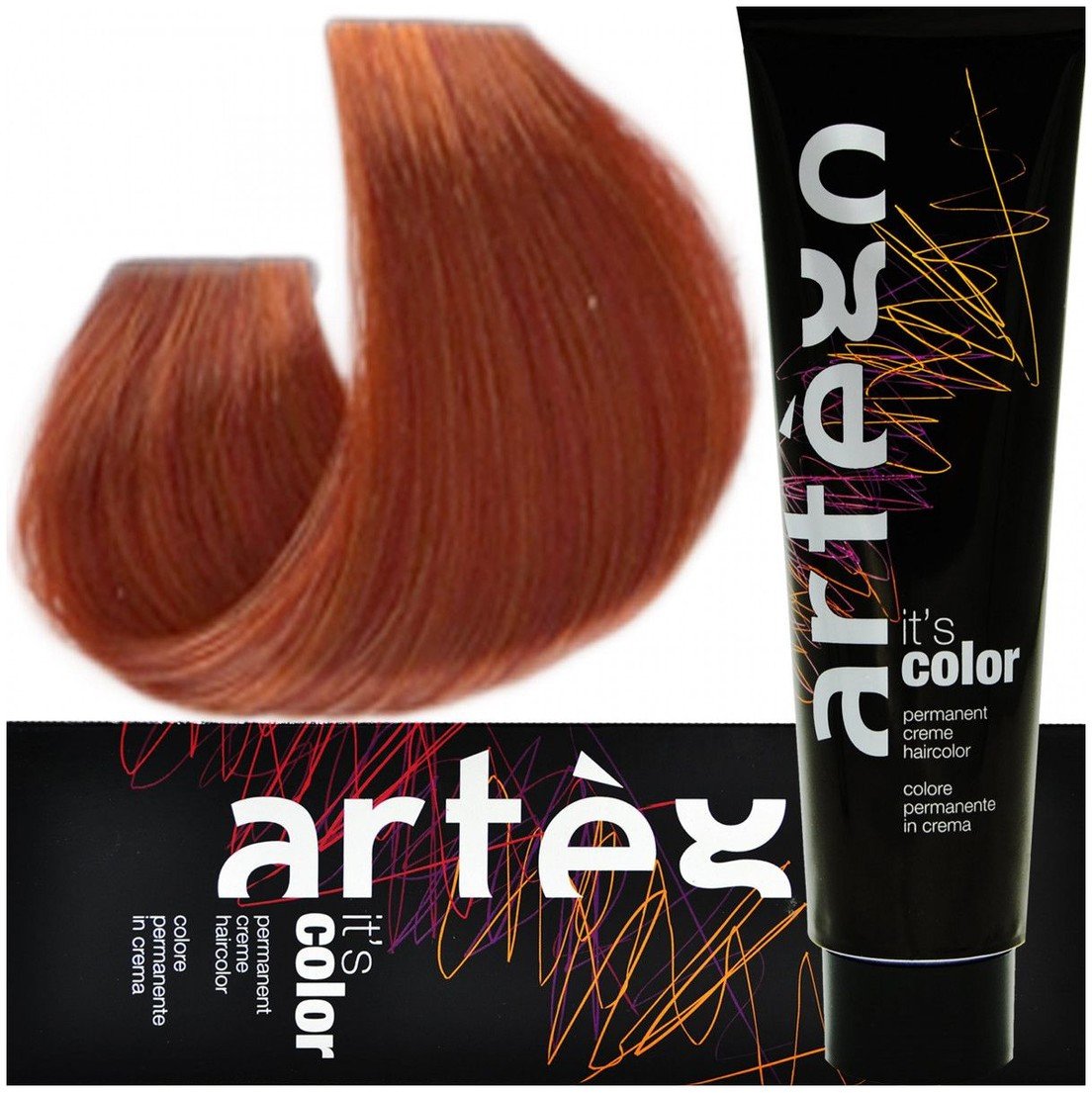 Artego Its Color Farba do włosów w kremie 150ml Miedziany Blond (7.4-7K)
