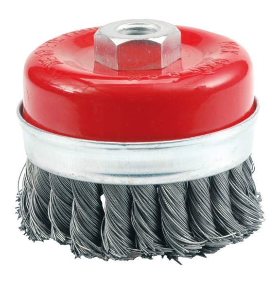 Vorel Szczotka czołowa z gwintem drut splatany 65mm 06974